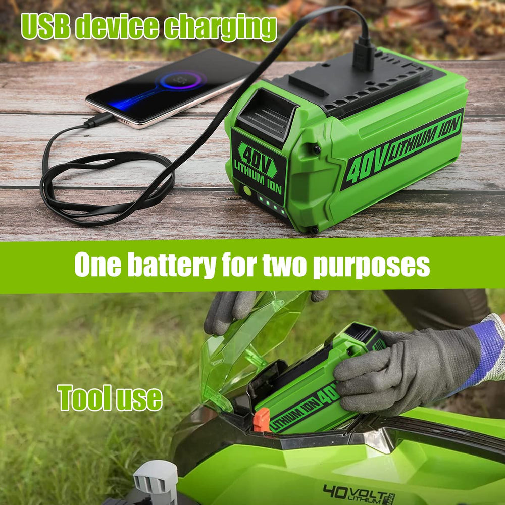 AYTXTG package contents with battery and 2.0A charger for ready use
