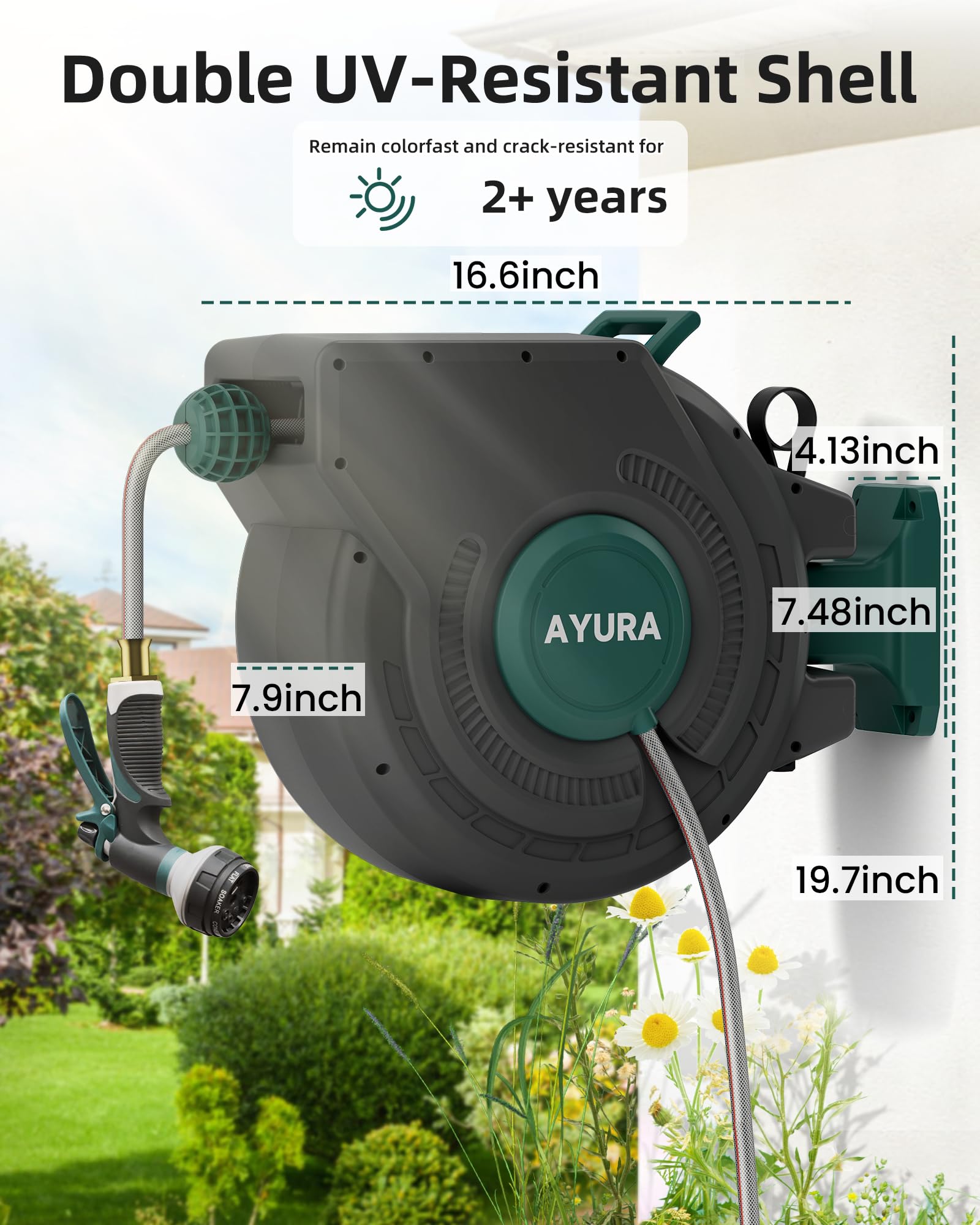 AYURA textured UV protective casing closeup resisting sun fade and cracking