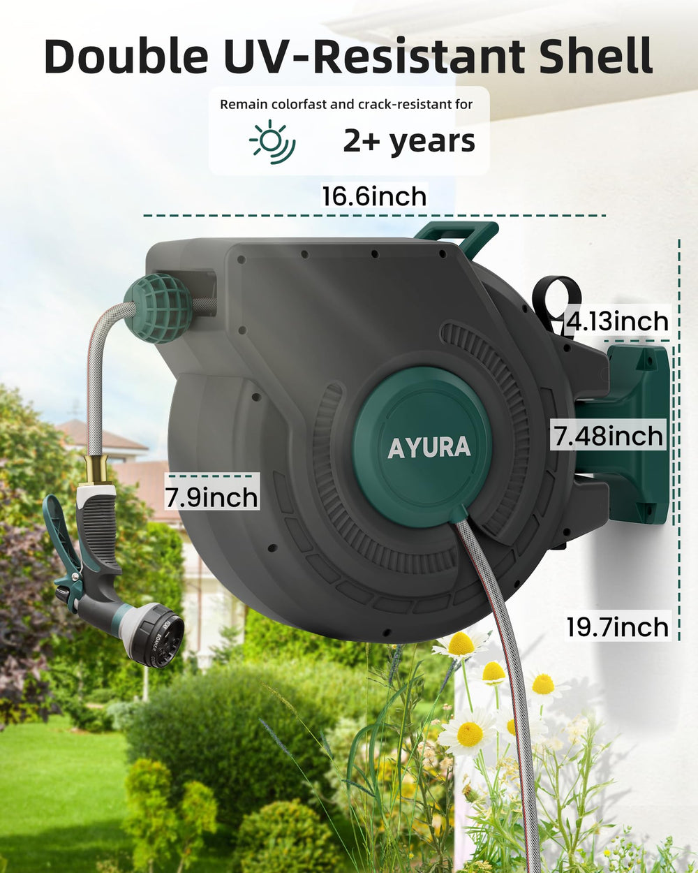 AYURA textured UV protective casing closeup resisting sun fade and cracking