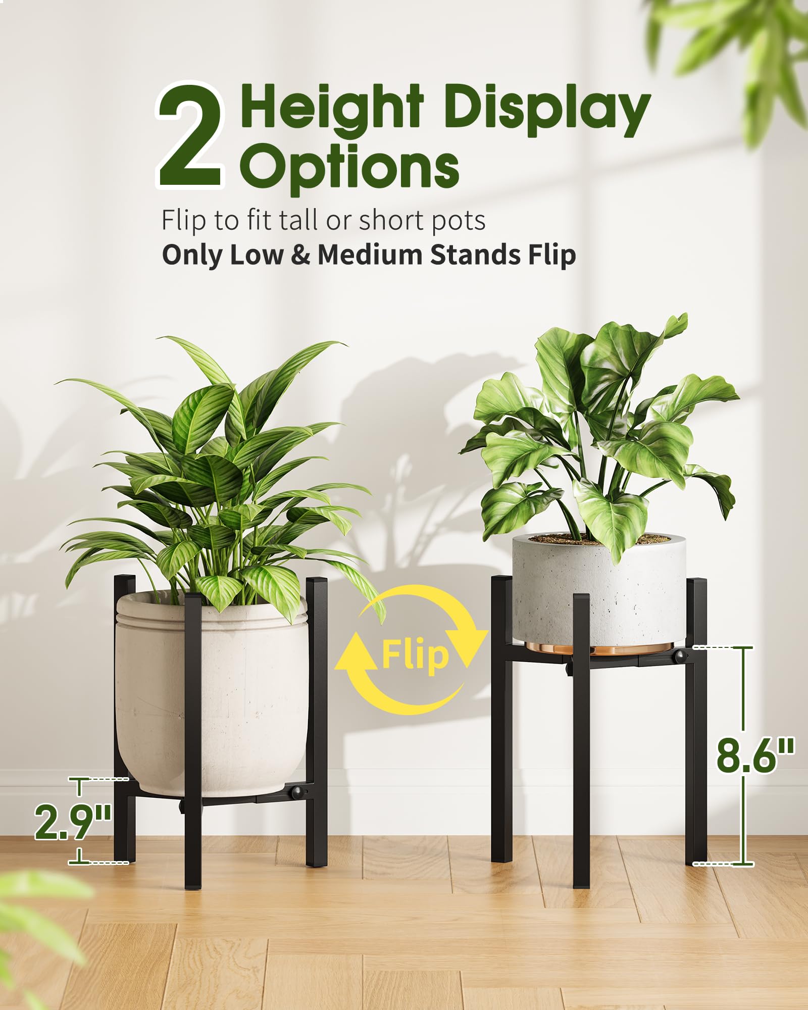 AZADESJET reversible-height stand flipped to show two height positions for styling