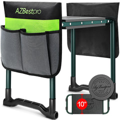 AZBESTPRO front view of folded stool showing compact storage and portability