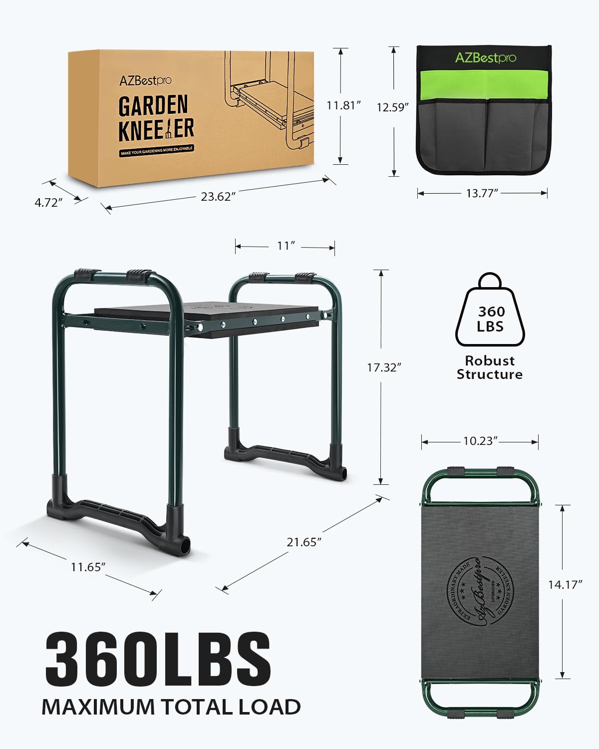 AZBESTPRO PP legs detail demonstrating wear-resistant, anti-slip strength