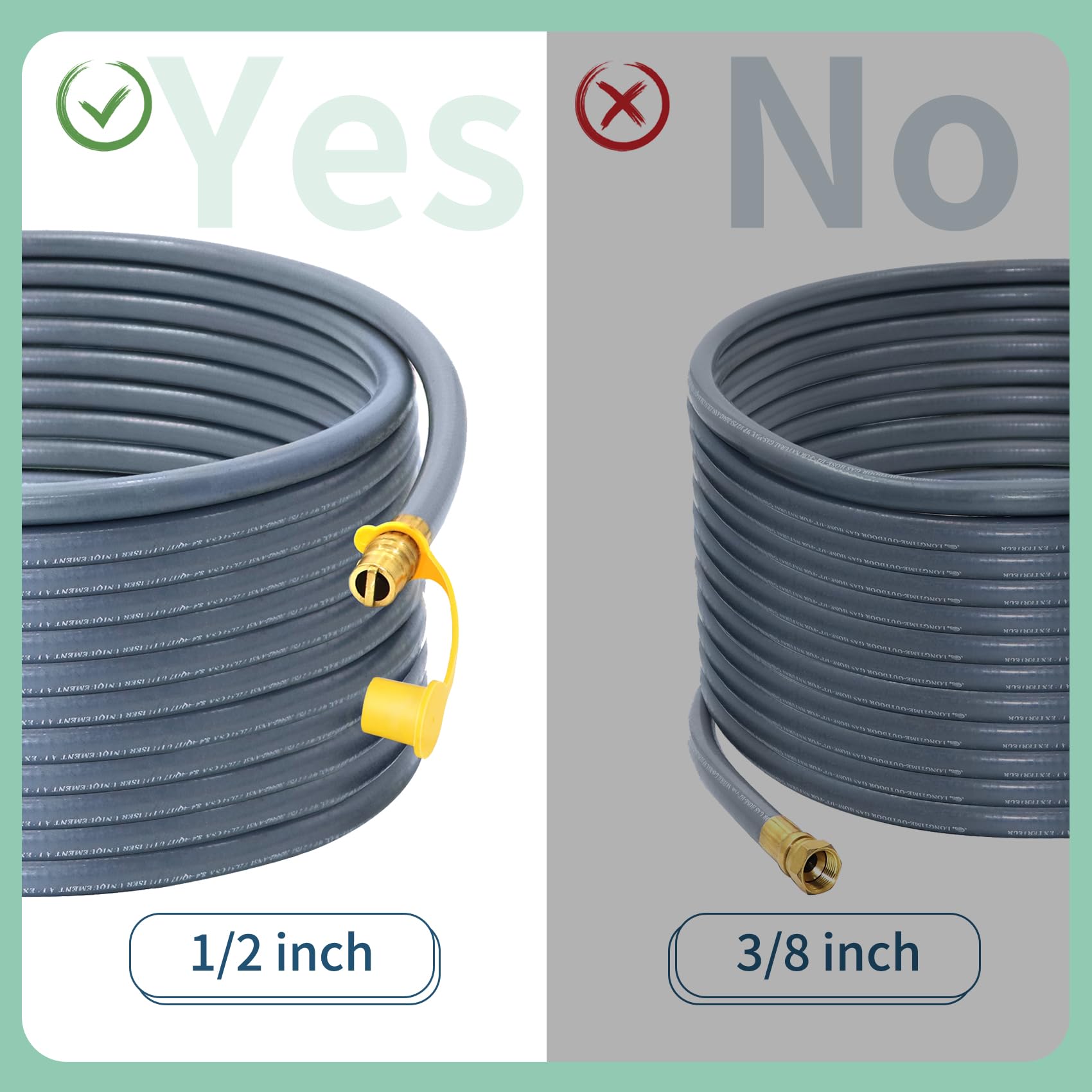Azdele 3/8" to 1/2" brass adapter with sealing tape displayed to show compatibility and leak prevention