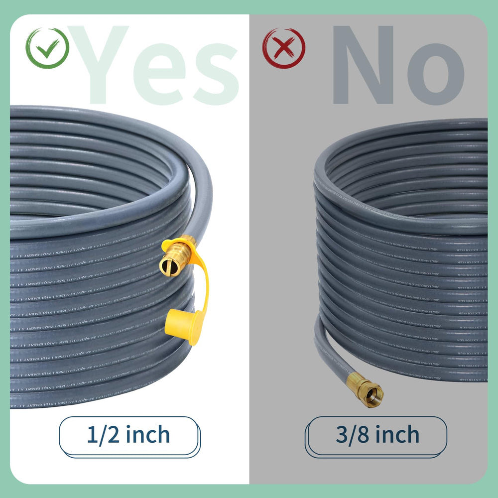 Azdele 3/8" to 1/2" brass adapter with sealing tape displayed to show compatibility and leak prevention