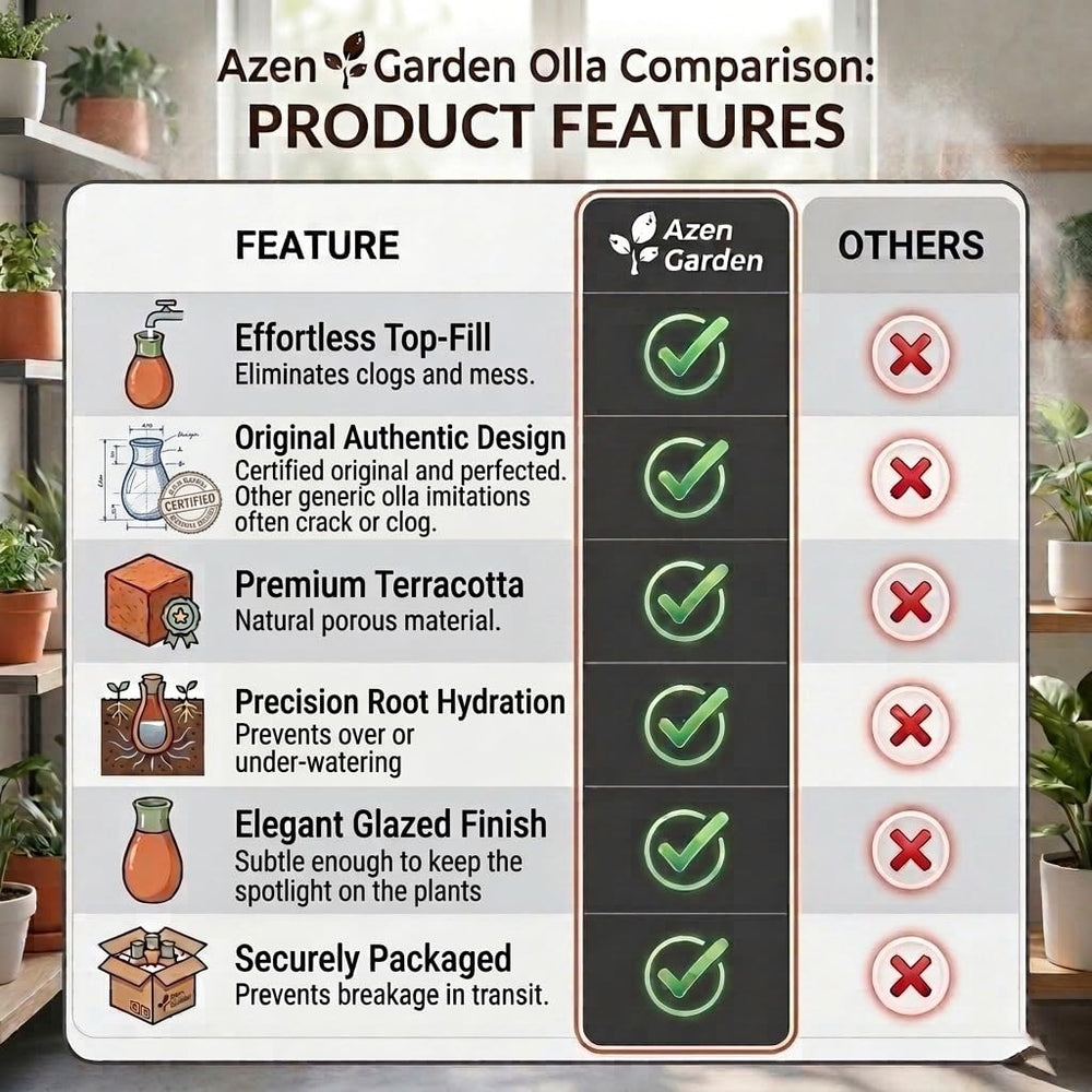 Azen Garden soil insertion detail showing simple installation benefit