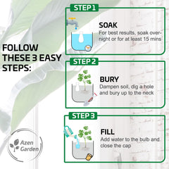 Azen Garden top refill action showing easy refill convenience benefit