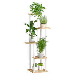 AZERPIAN front view of full 5-tier plant stand for compact displays