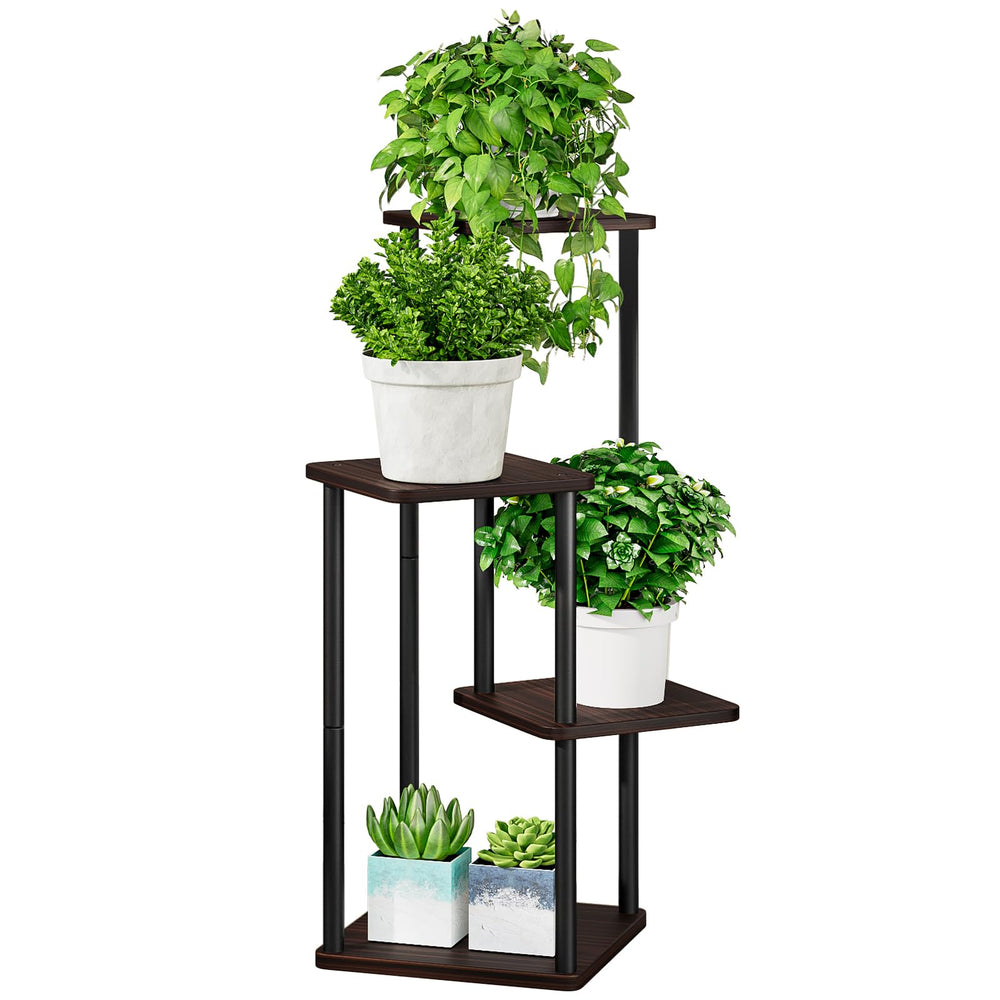 AZERPIAN front view plant stand showing sleek tiered display and space-saving benefit