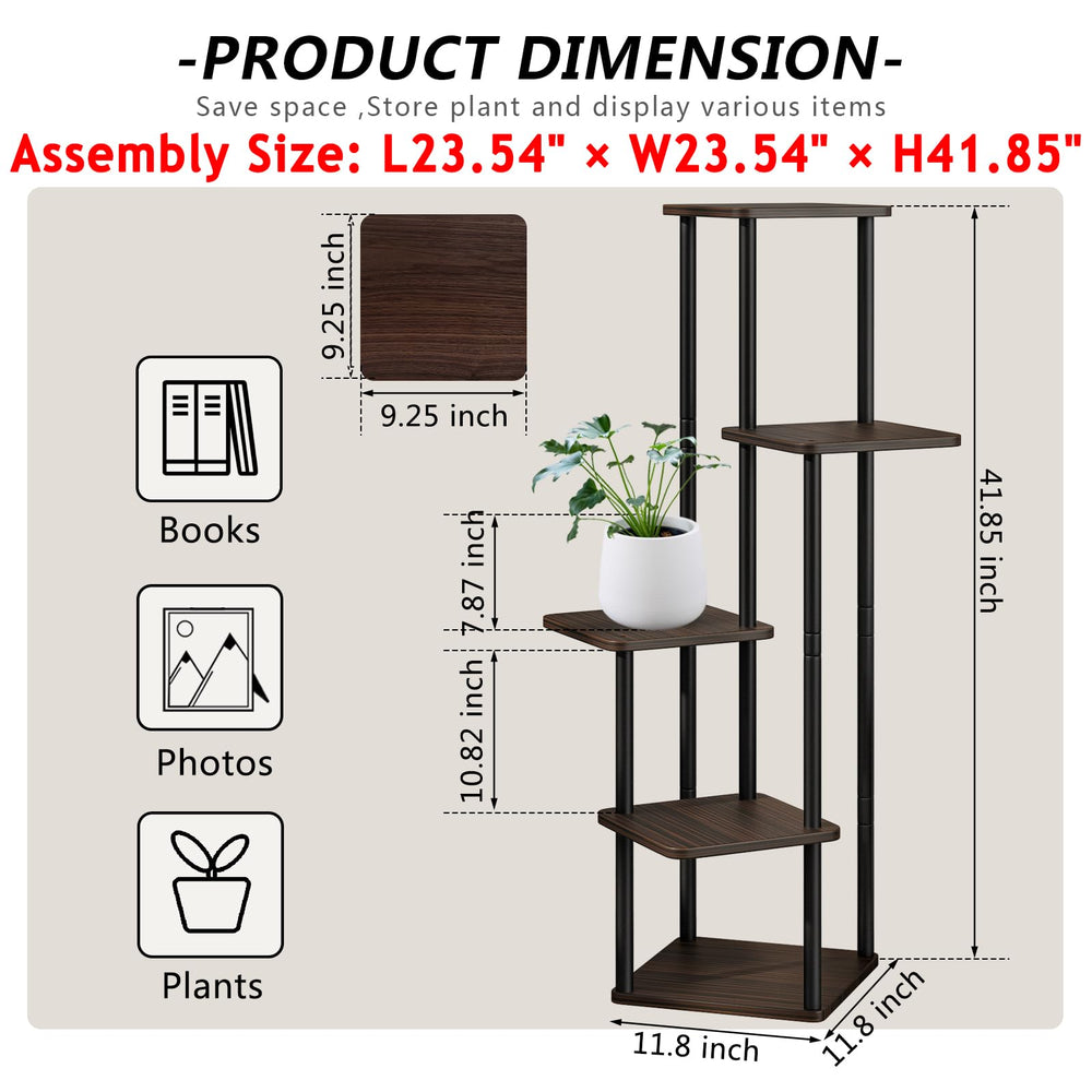 AZERPIAN plant stand in living room styling plants and decor for space-saving appeal