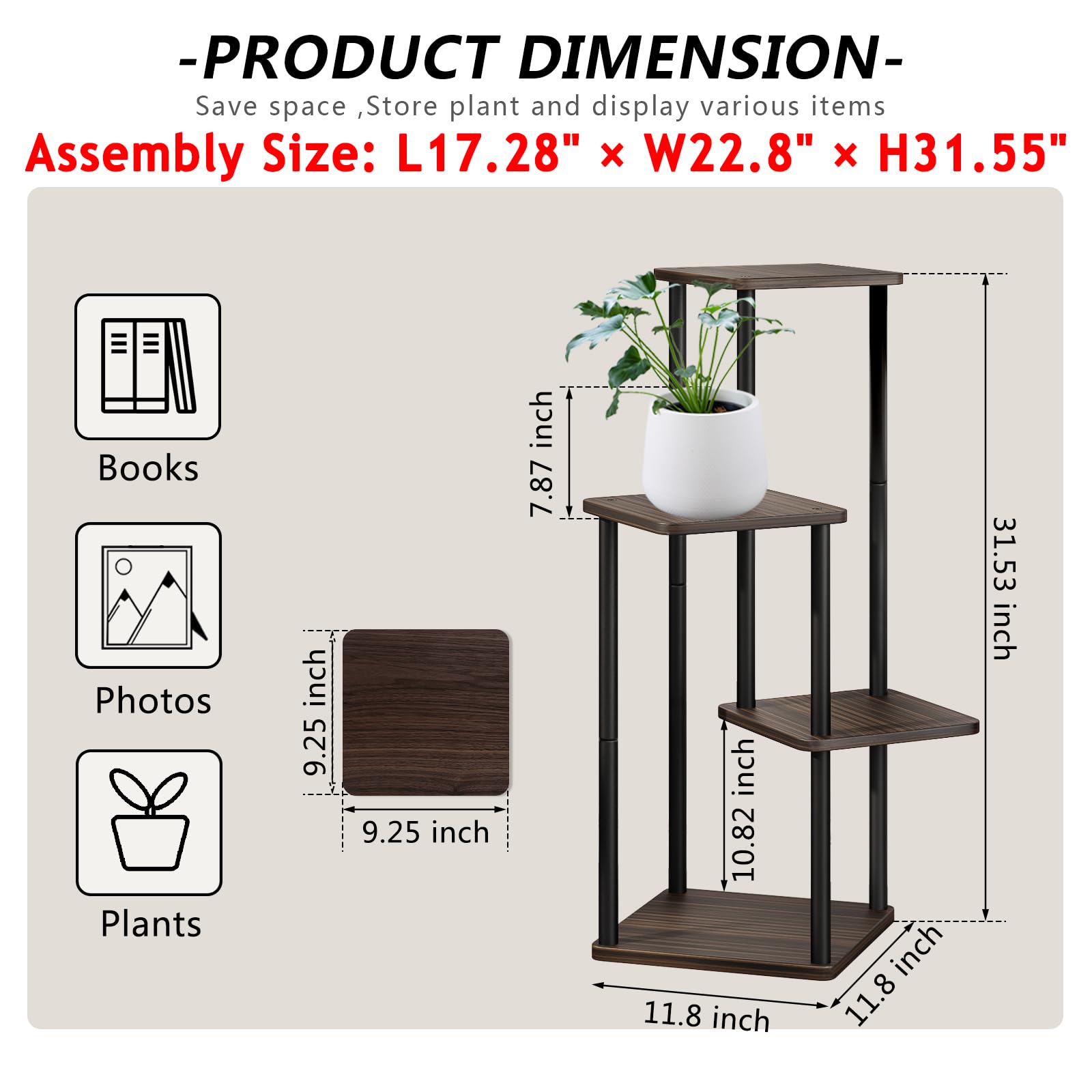 AZERPIAN metal frame detail showing sturdy construction for stable plant support