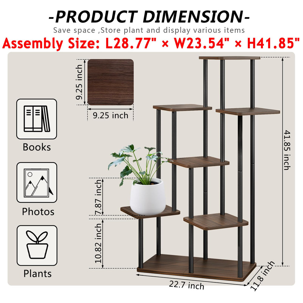 AZERPIAN plant stand styled in living room to show vertical greenery and decor impact