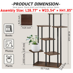AZERPIAN plant stand styled in living room to show vertical greenery and decor impact
