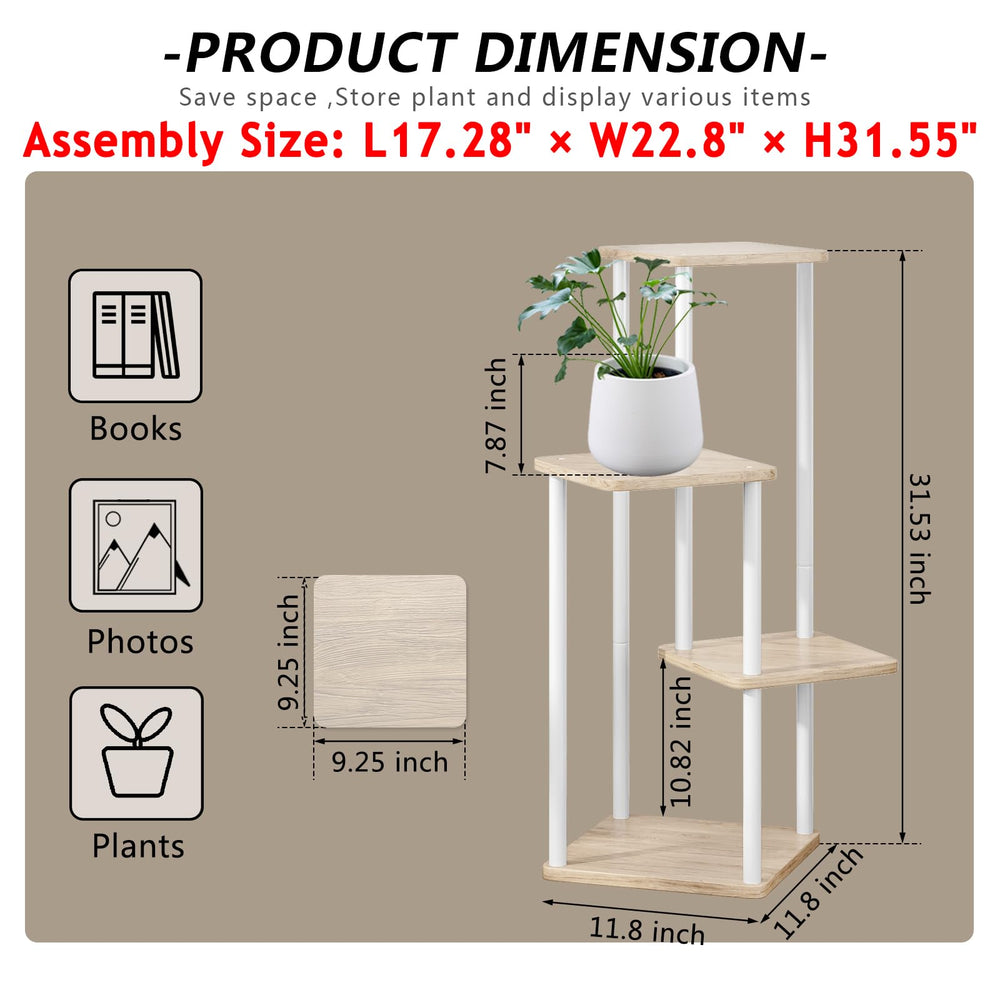 AZERPIAN plant stand styled in living room showing decorative organization