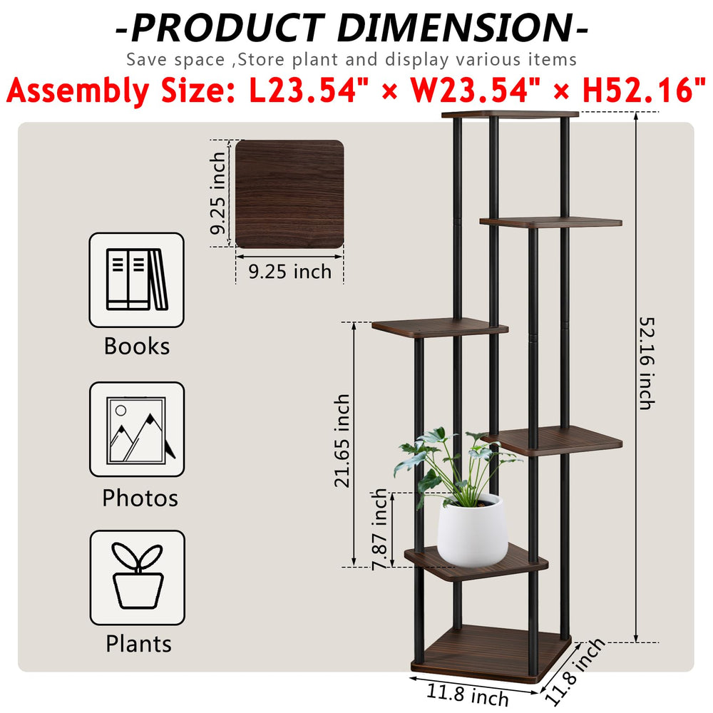 AZERPIAN plant stand styled in living room to save floor space and brighten a corner benefit