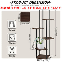 AZERPIAN plant stand styled in living room to save floor space and brighten a corner benefit