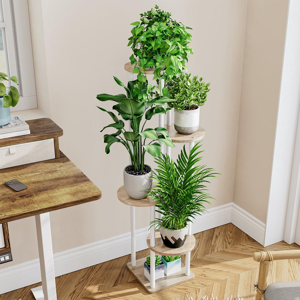 AZERPIAN plant stand placed in room corner creating vertical greenery