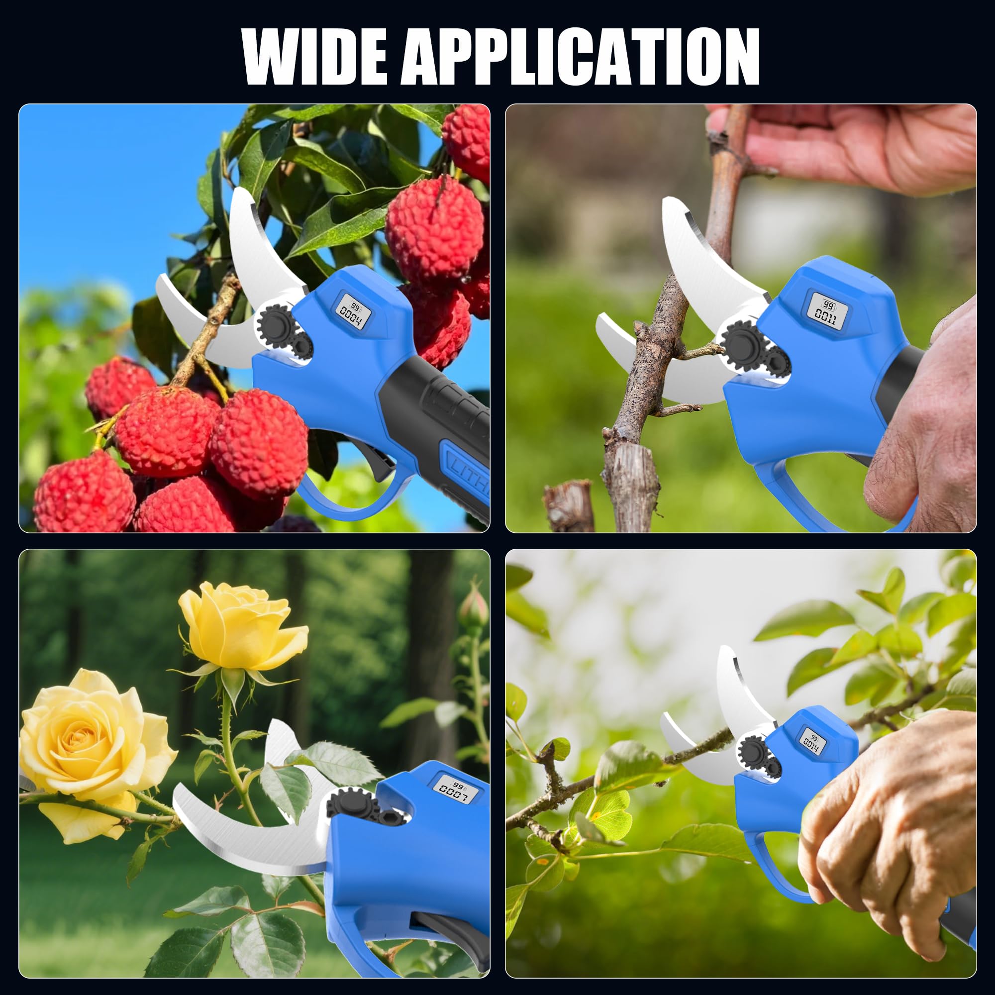 AZZUNO pruner held in hand showing scale and lightweight advantage