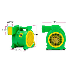 B-Air Kodiak reverse air louver detail protecting fan and directing airflow