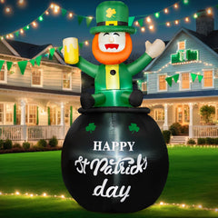 B&D leprechaun front view showing festive detail and curb appeal