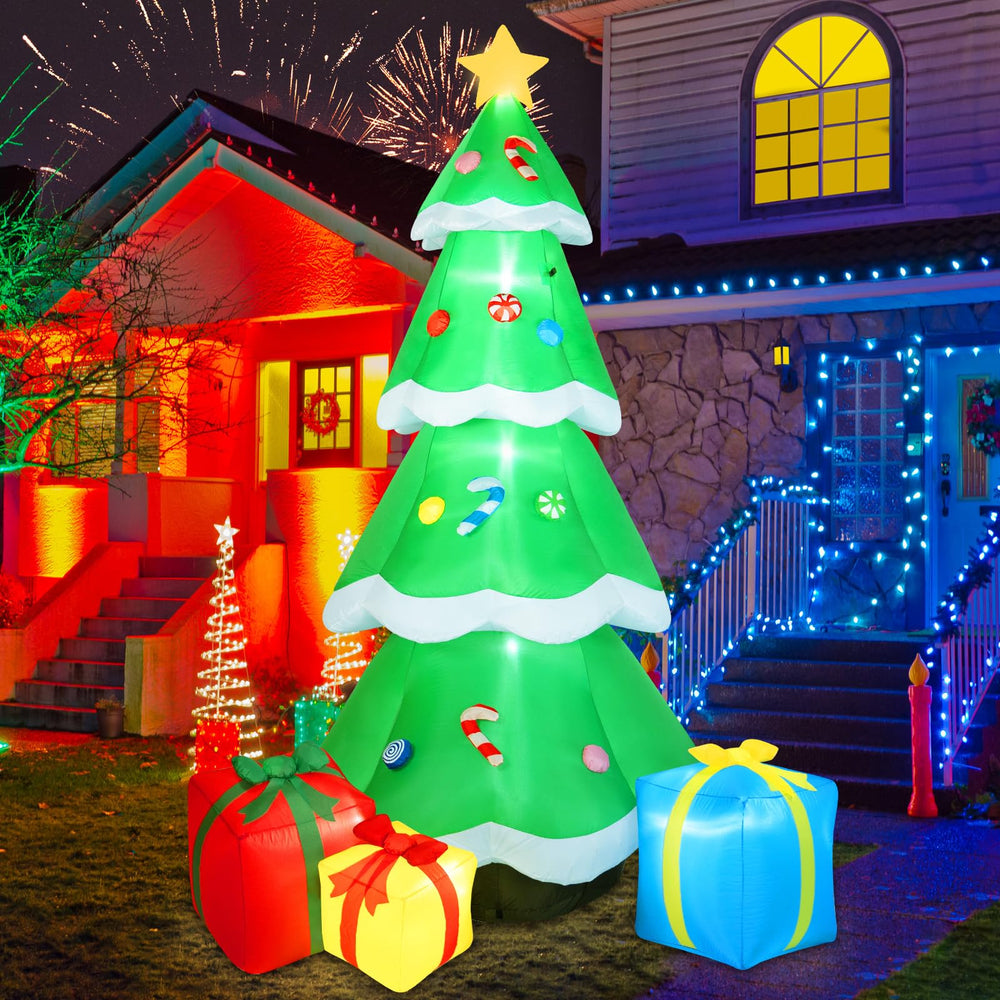 B&D close-up of built-in LEDs and ornaments highlighting bright even glow