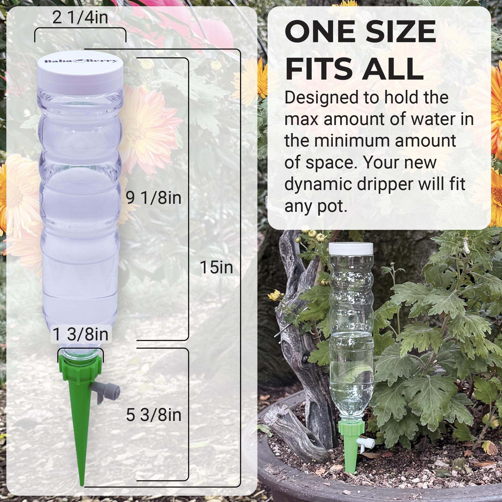 BabaBerry system used on a balcony showing versatile indoor/outdoor plant care advantage