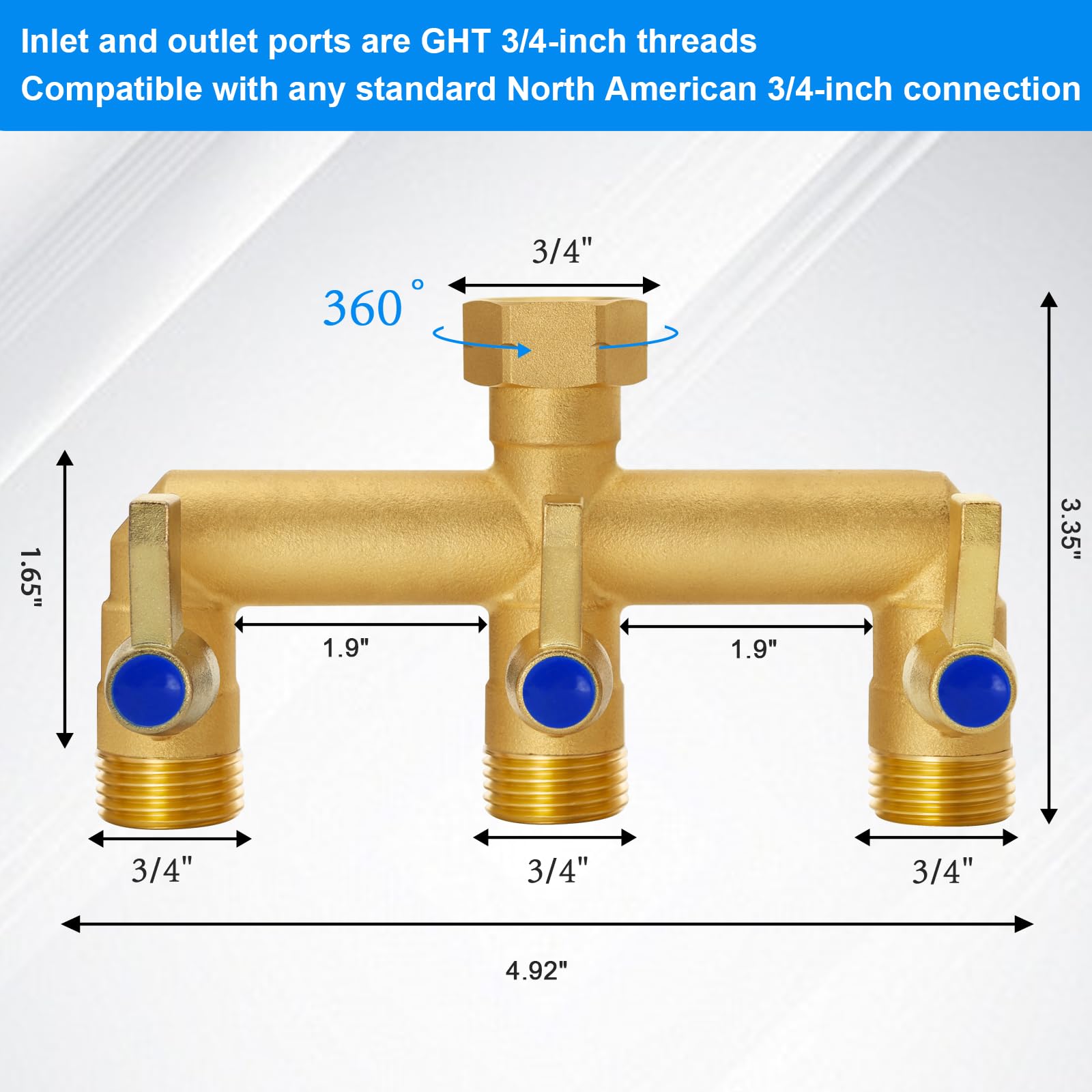 BACASIN splitter installed on faucet demonstrating tool-free setup and firm seal