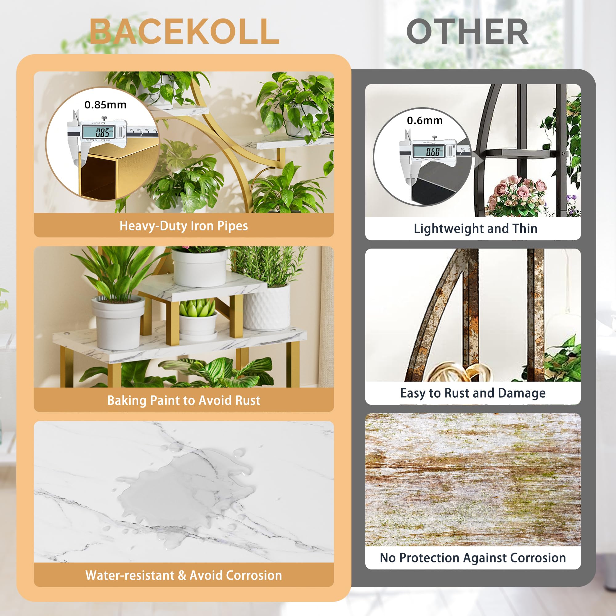 BACEKOLL anchored to wall safety shot showing anti-tip protection