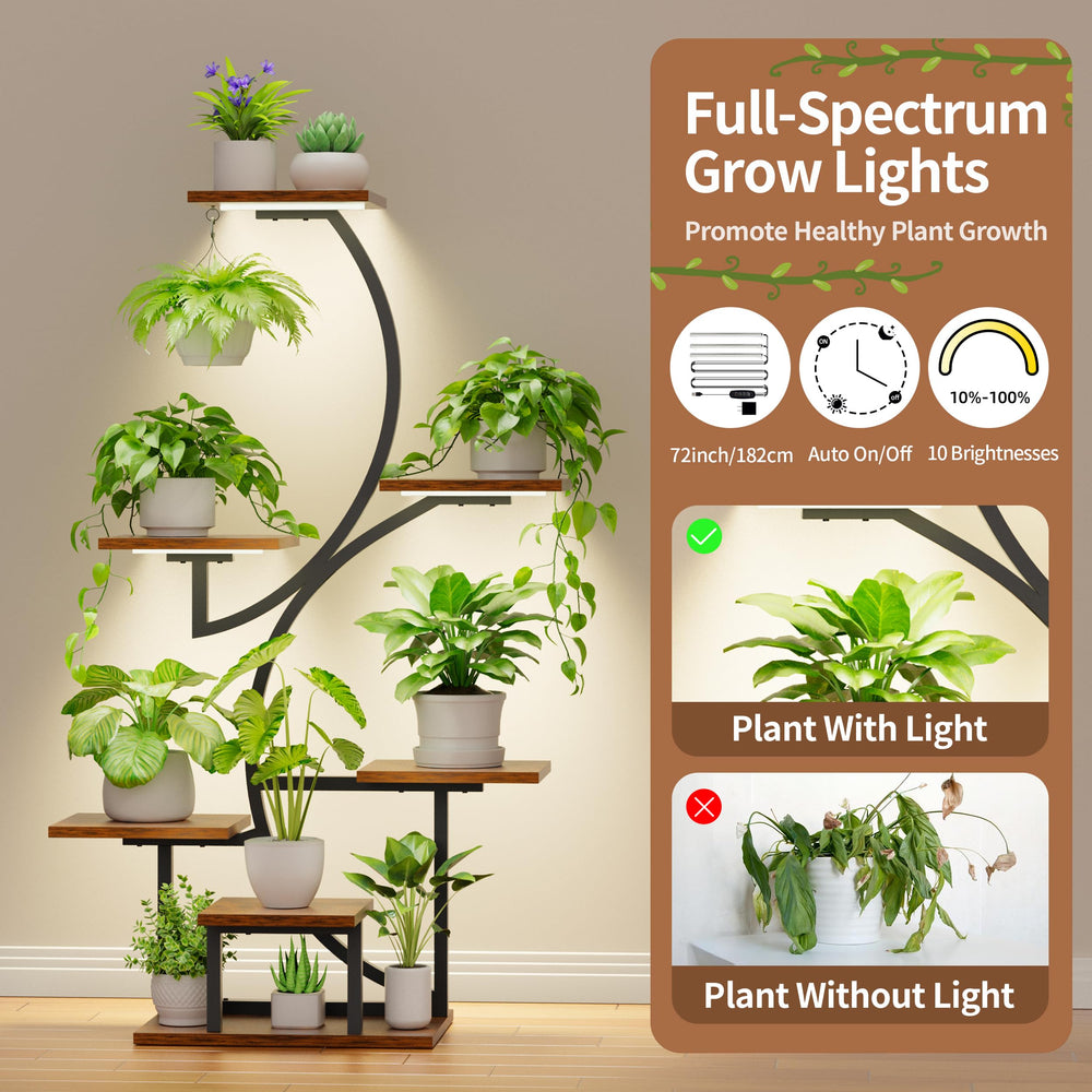 BACEKOLL grow light panel illuminated providing even plant lighting