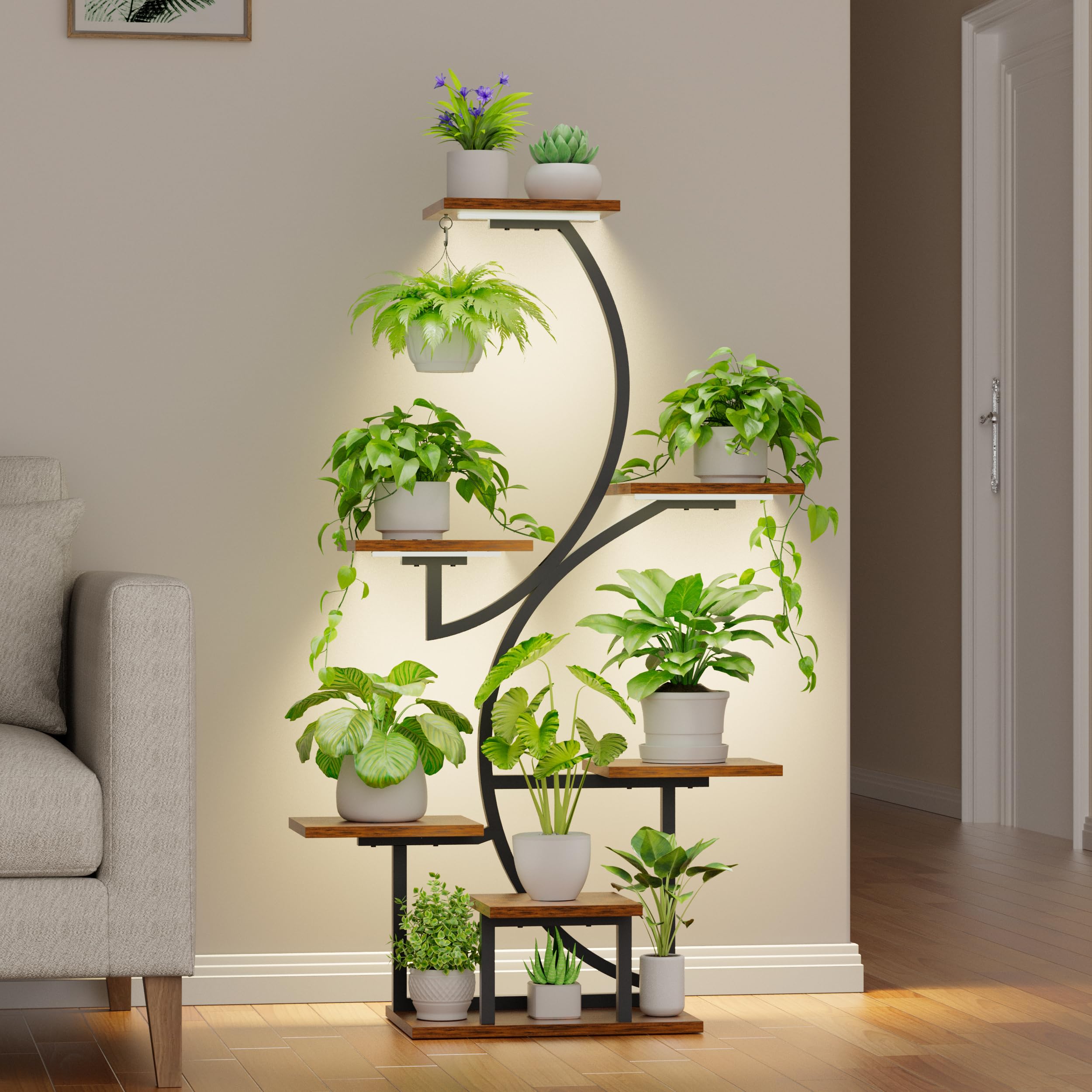BACEKOLL hanging hook with vine showcasing vertical display flexibility