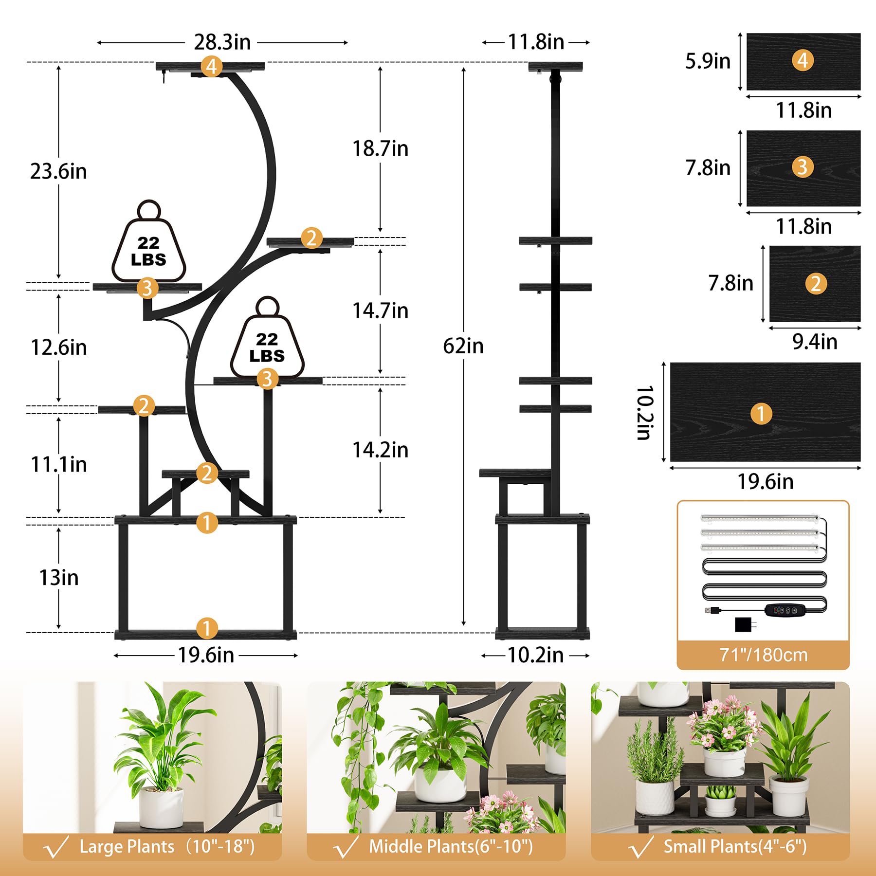 BACEKOLL hanging hook with trailing plant highlighting added display versatility