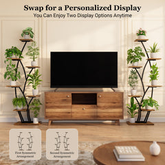 BACEKOLL in-use corner display with multiple plants enhancing room organization