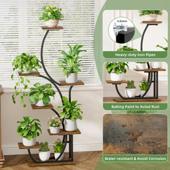 BACEKOLL in living room with plants demonstrating decorative ambient lighting benefit