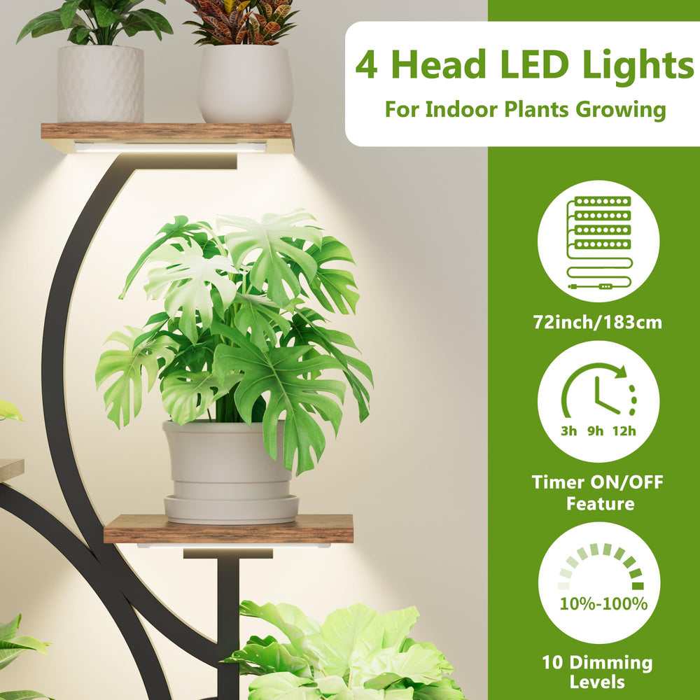 BACEKOLL LED grow light panel detail illustrating plant-supporting light