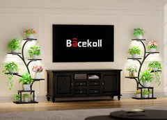 BACEKOLL close-up of full-spectrum LED panel highlighting adjustable brightness benefit