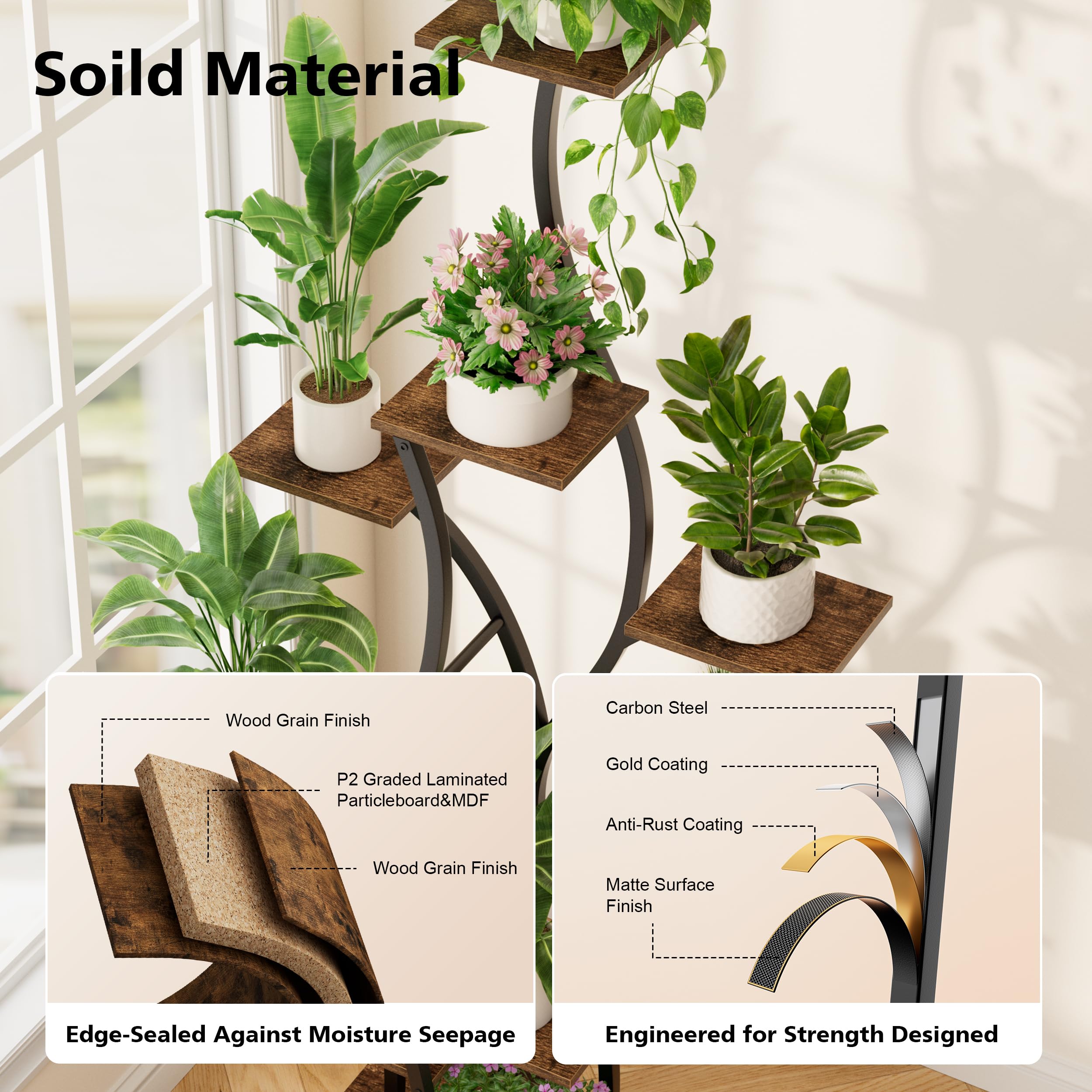 BACEKOLL plants displayed in living room creating stylish green focal point