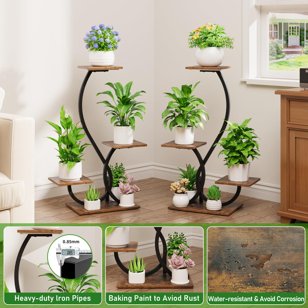 BACEKOLL plant stand styled in living room for attractive display benefit