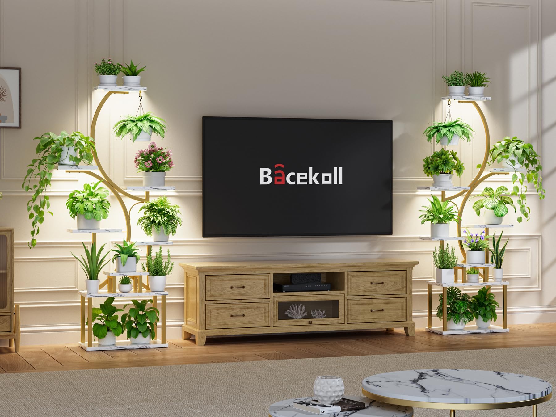 BACEKOLL shelf surface texture showing water-resistant durable coating