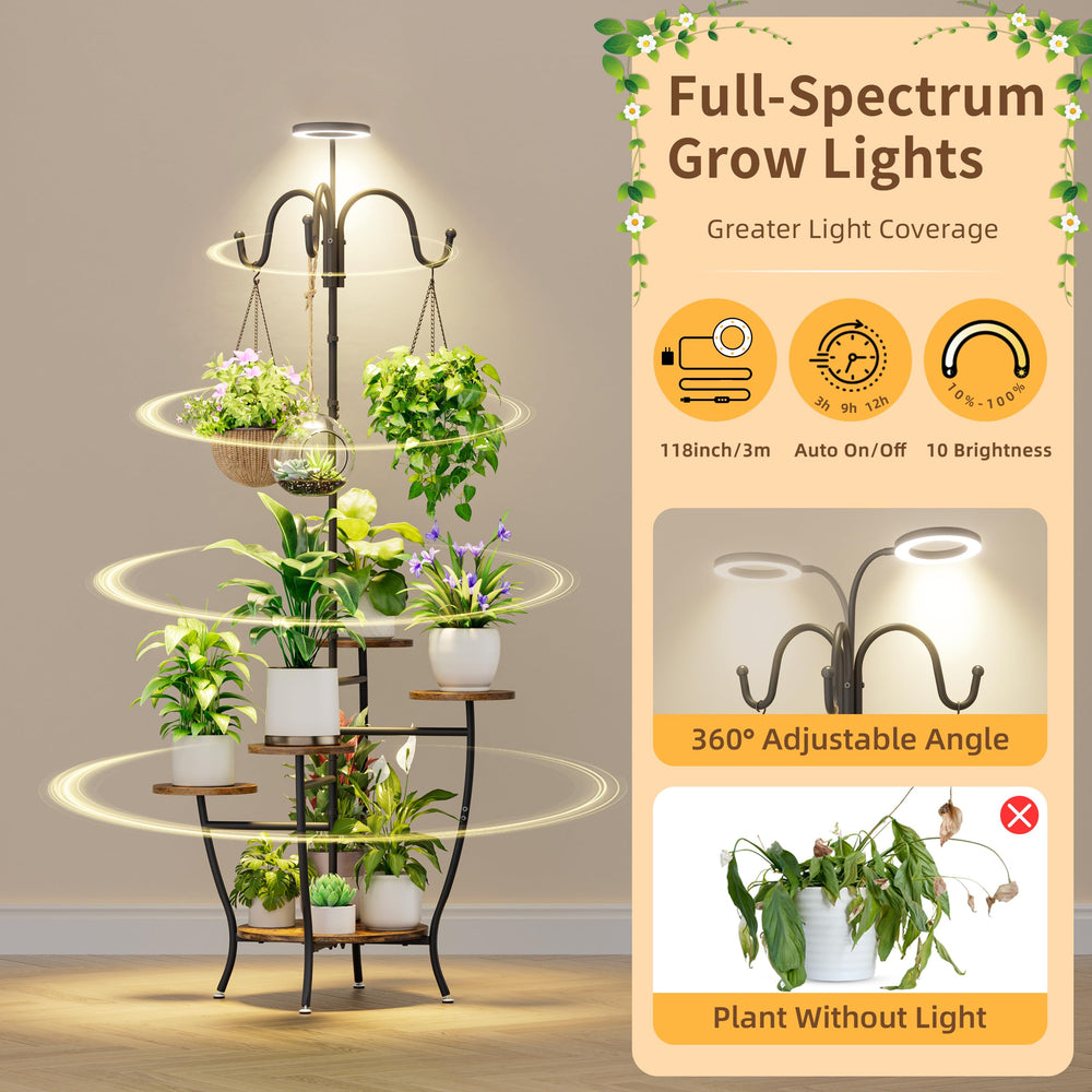 BACEKOLL styled shelf with mixed pots demonstrating versatile display and easy access