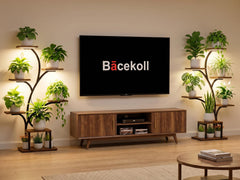 BACEKOLL shelf tier close-up showing water-resistant board protecting plants