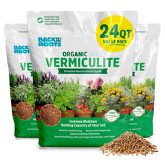 Back to the Roots front packaging showing 24 qt value pack and benefits