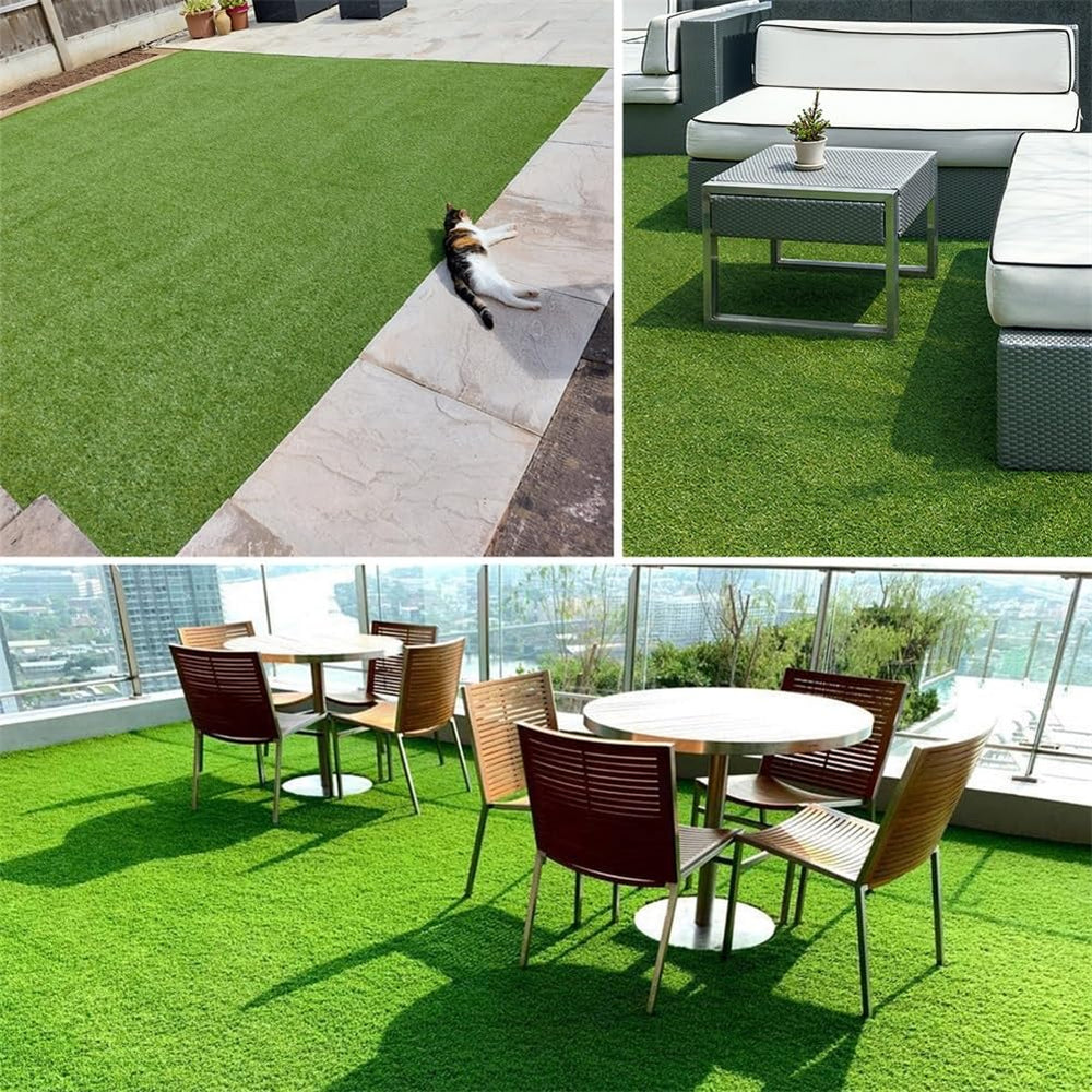 Backontro turf next to ruler showing 3x5 ft scale for easy sizing decision
