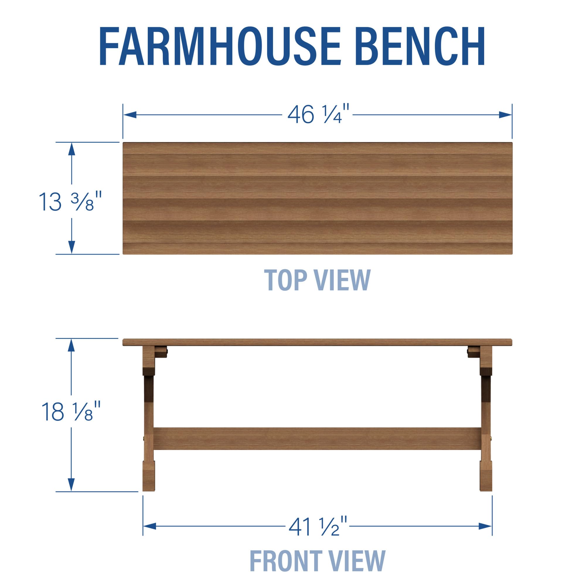 Backyard Discovery bench on covered porch demonstrating stylish outdoor use