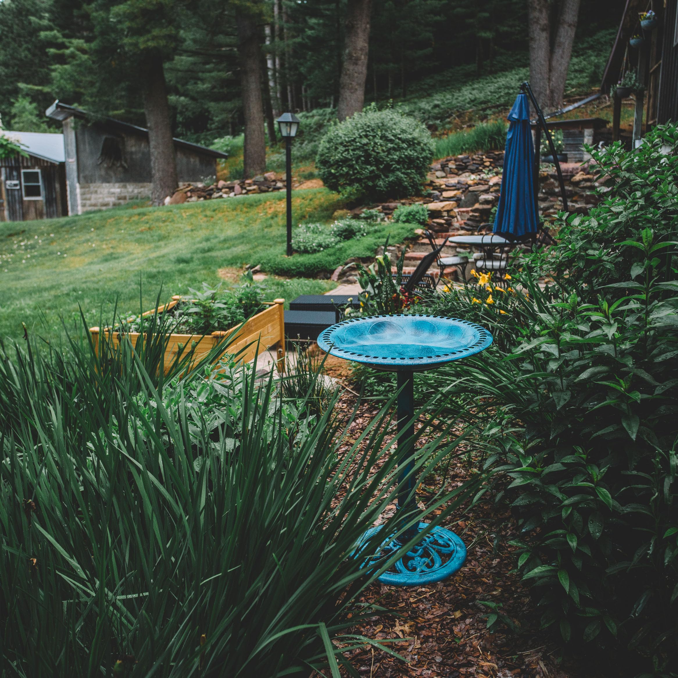 Backyard Expressions close-up of smooth basin surface for easy cleaning