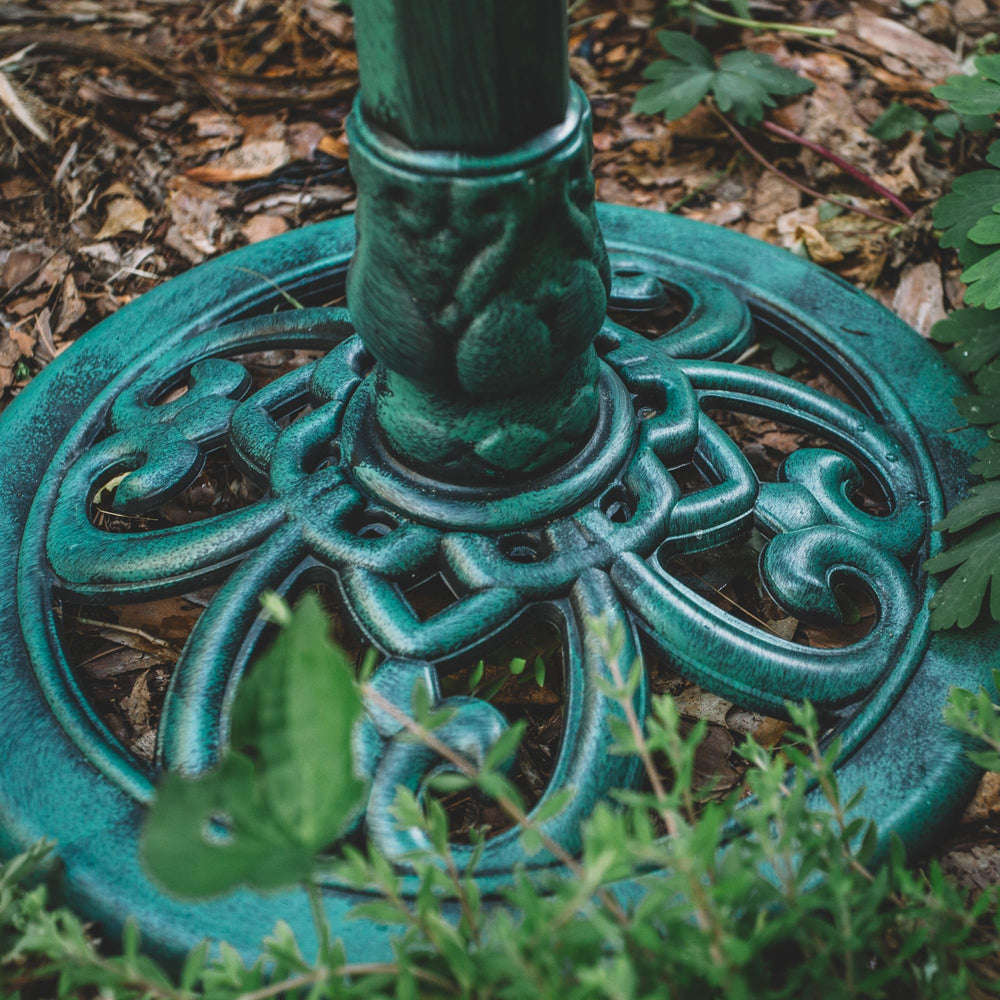 Backyard Expressions scale comparison showing 27-inch height for placement planning