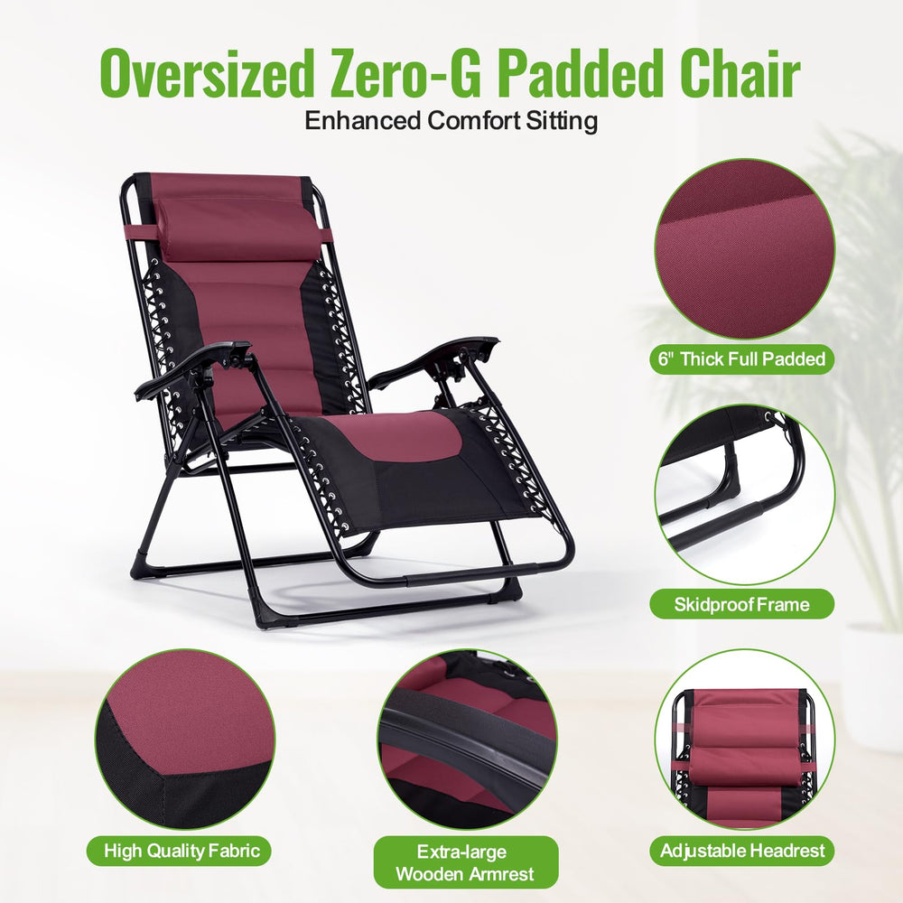 Backyard Expressions detachable side tray with cupholders and device slots for easy access
