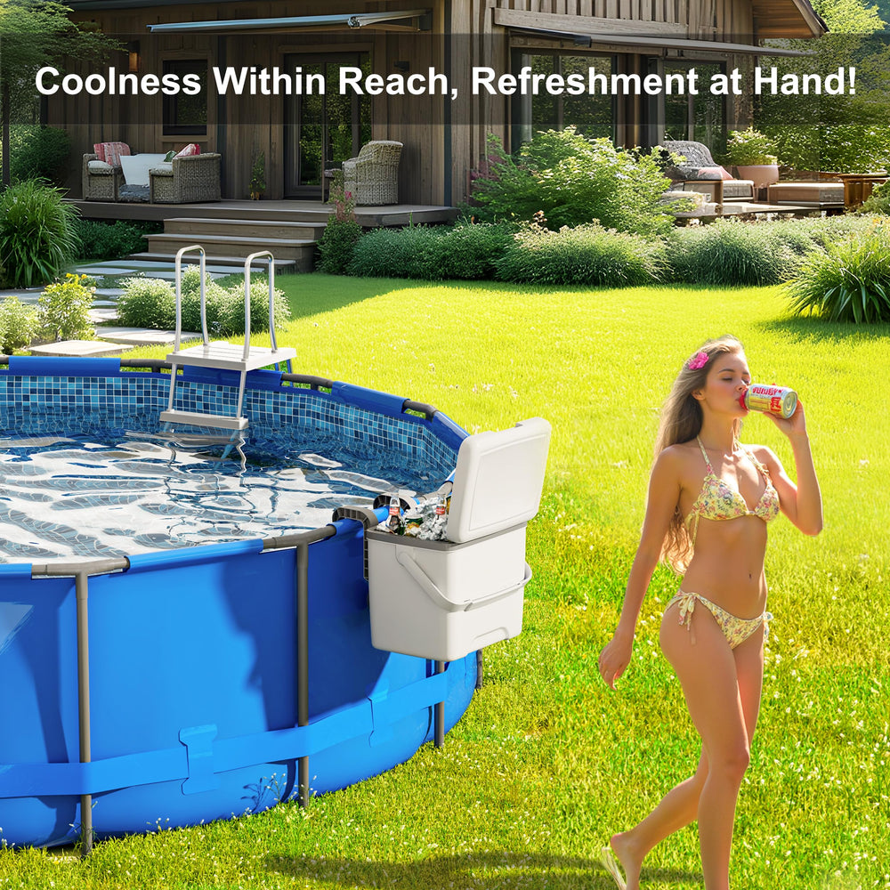 BACOENG lifestyle poolside summer setting showing convenience and portability