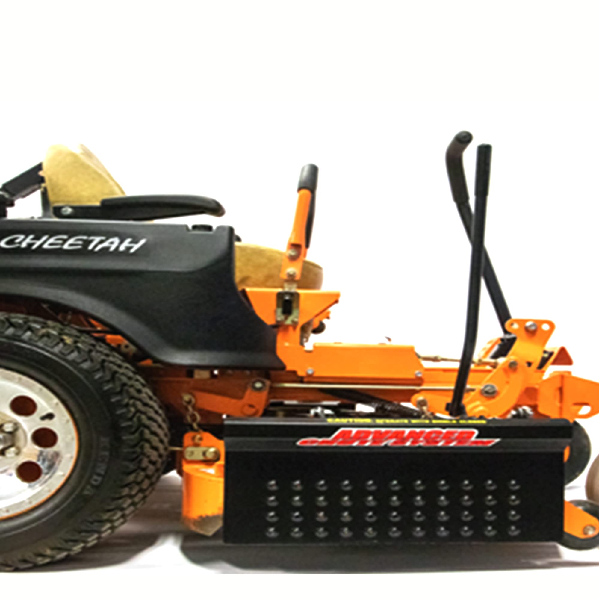 Bad Boy Mowers close-up of mounting hardware for quick installation and secure fit