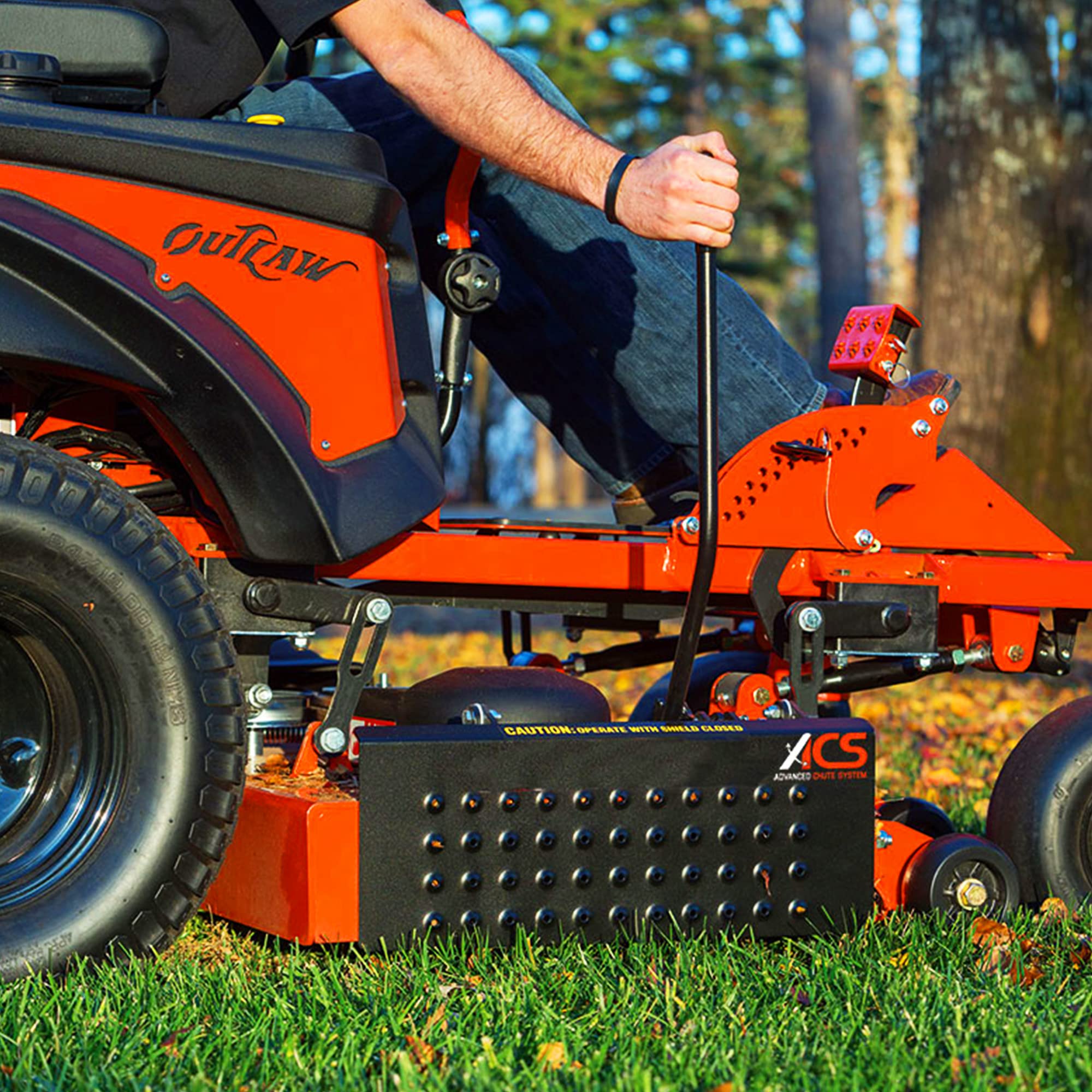 Bad Boy Mowers ACS6000B beside ruler showing scale for compatibility and fitment confidence