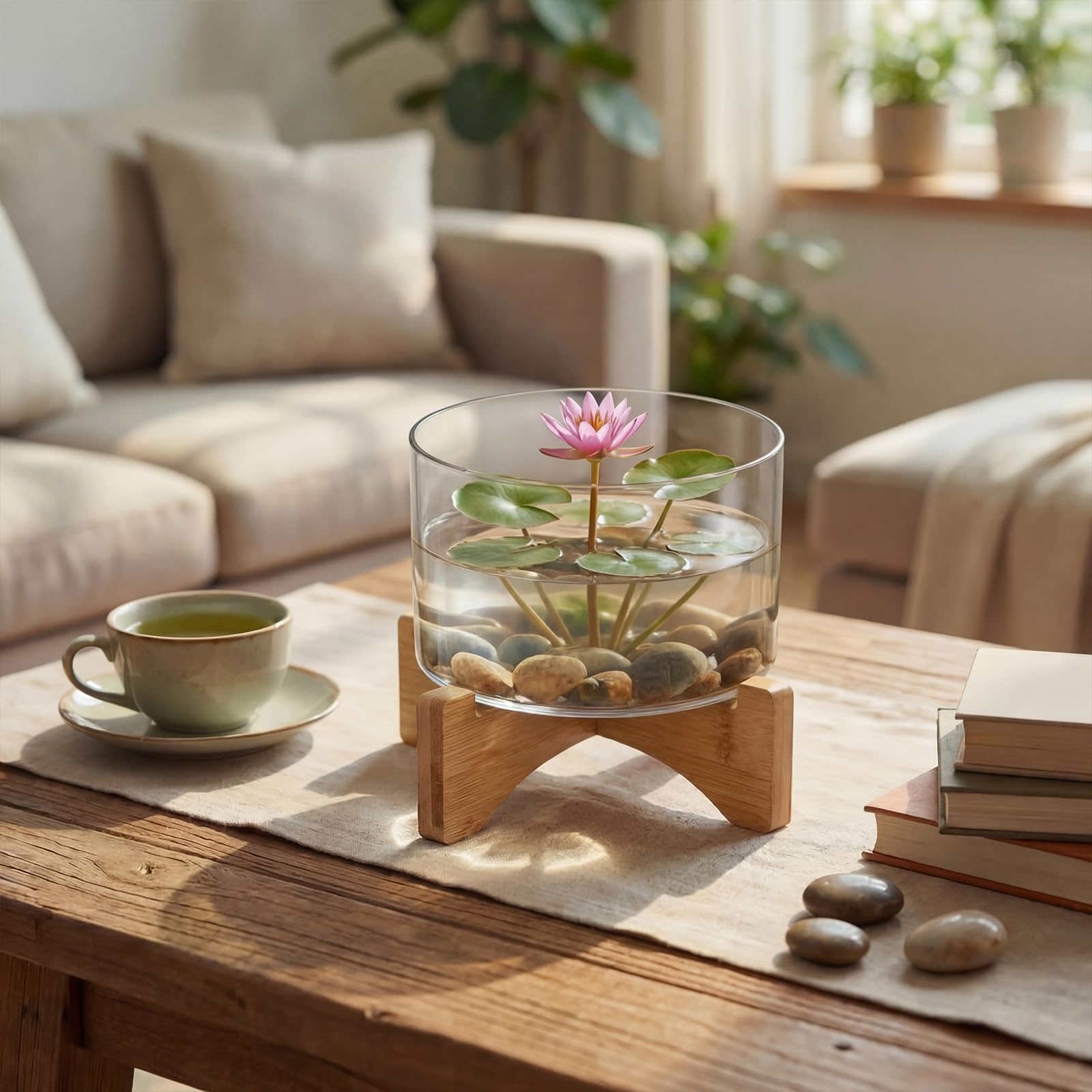 Baderke small fish in bowl demonstrating compact aquarium suitability