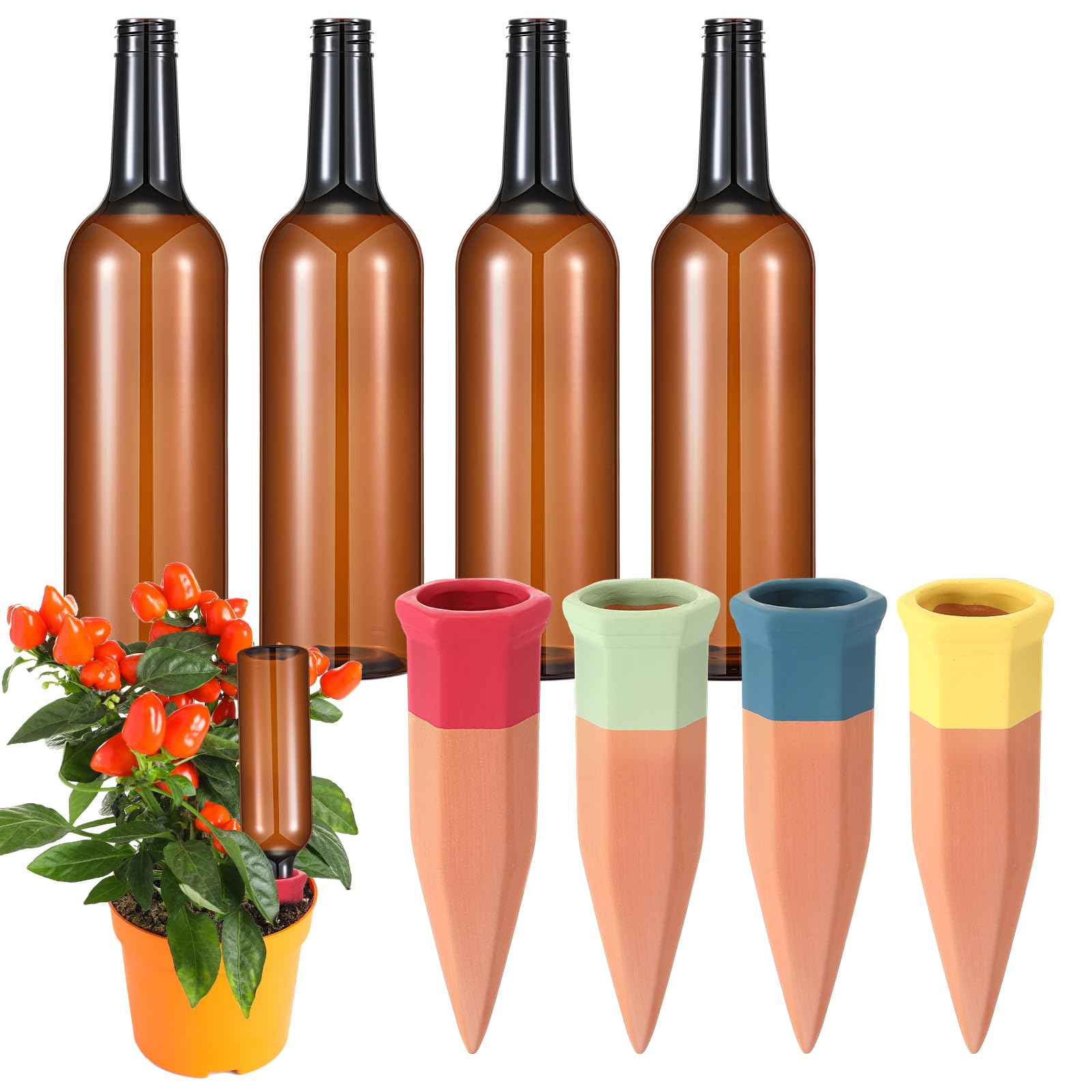 Baderke front packaging showing complete 8-piece watering kit and quick benefits